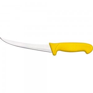 Nóż do oddzielania kości, zagięty, HACCP, żółty, L 150 mm