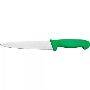 Nóż do krojenia, HACCP, zielony, L 180 mm